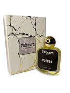 Faizaura Fragrance's 50ml perfume bottle with a sleek design, showcasing the luxurious Faizaura - Values scent.